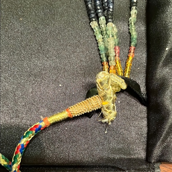 Natural Multi Sapphire Faceted Rondelle Bead Necklac
Rx9939@gmail.com - Picture 4 of 7